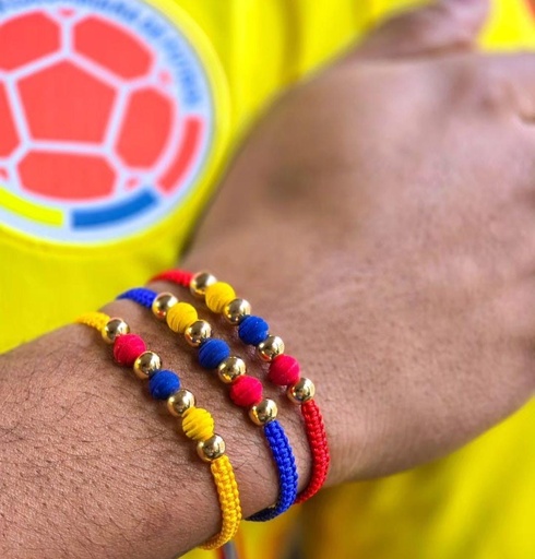 [Balin liso #6 unidad a 46.000 puro a 318.000] Pulsera hincha de ❤️🇨🇴