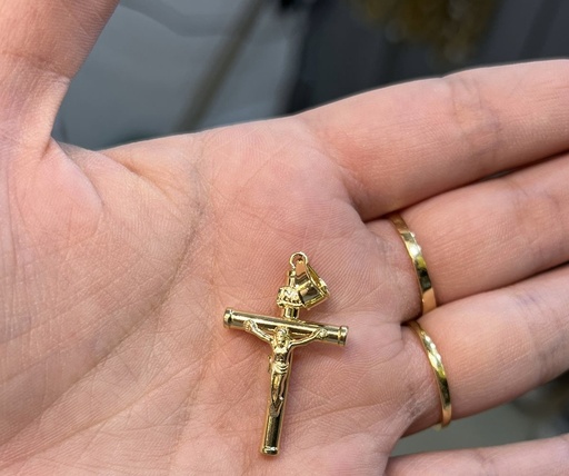 Dije Cristo tubular pequeña 