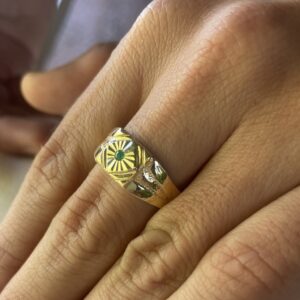 Anillo diamantado hombre